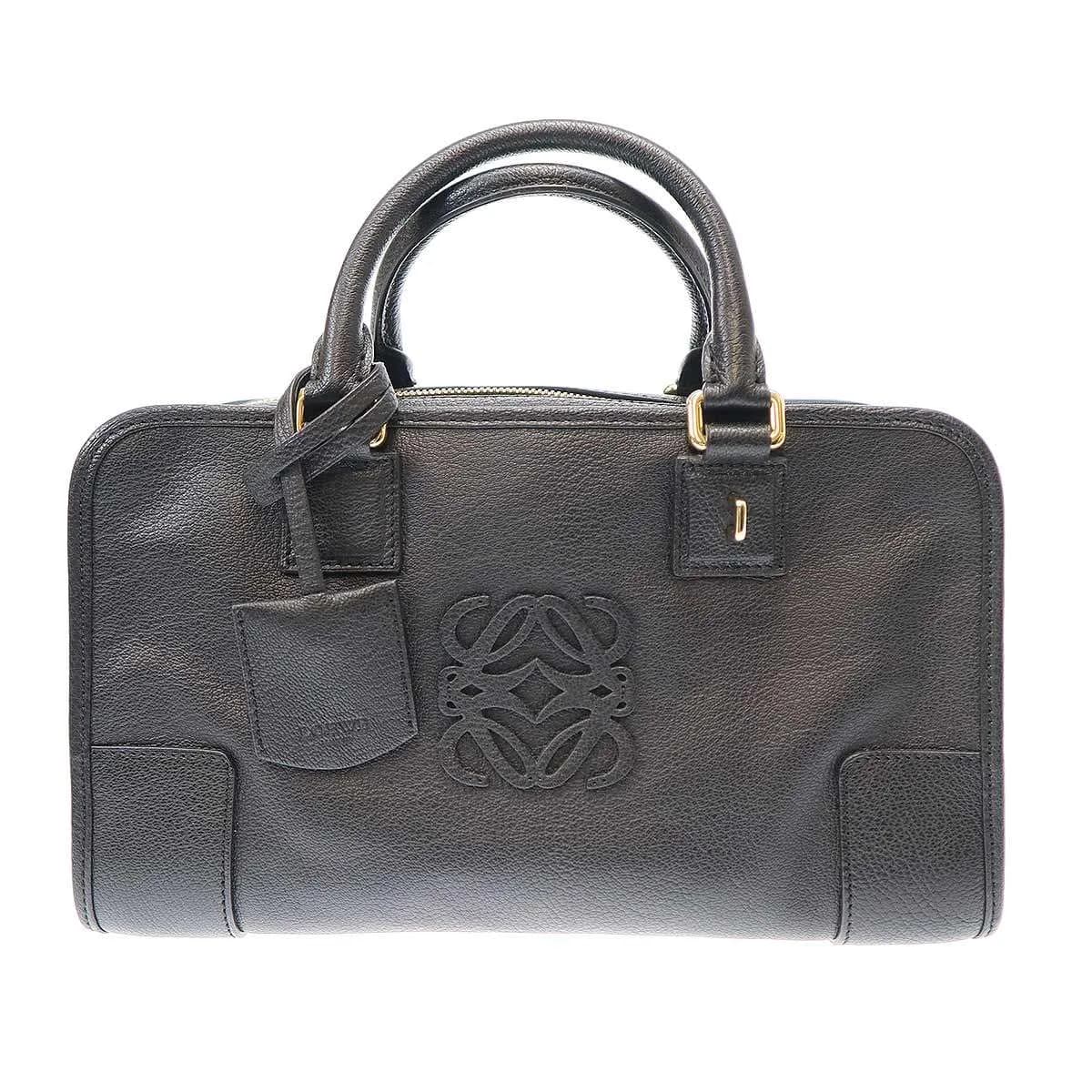 LOEWE ロエベ アマソナ28 ハンドバッグ ブラック