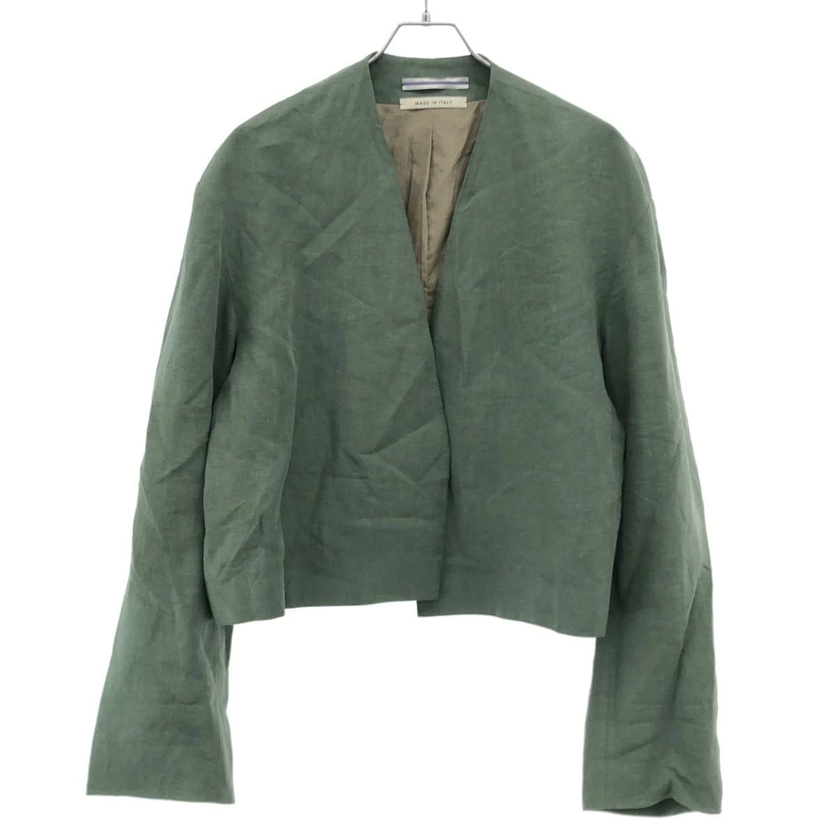CristaSeya クリスタセヤ 23SS リネンノーカラージャケット
