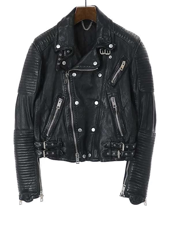BURBERRY バーバリープローサム 11SS モーターサイクルレザーライダースジャケット