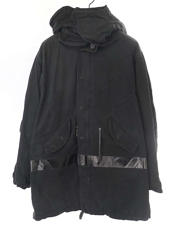 HELMUT LANG ヘルムート ラング 1997AW 初期 Painted Coat ボアライナー付き ペイントライン モッズコート