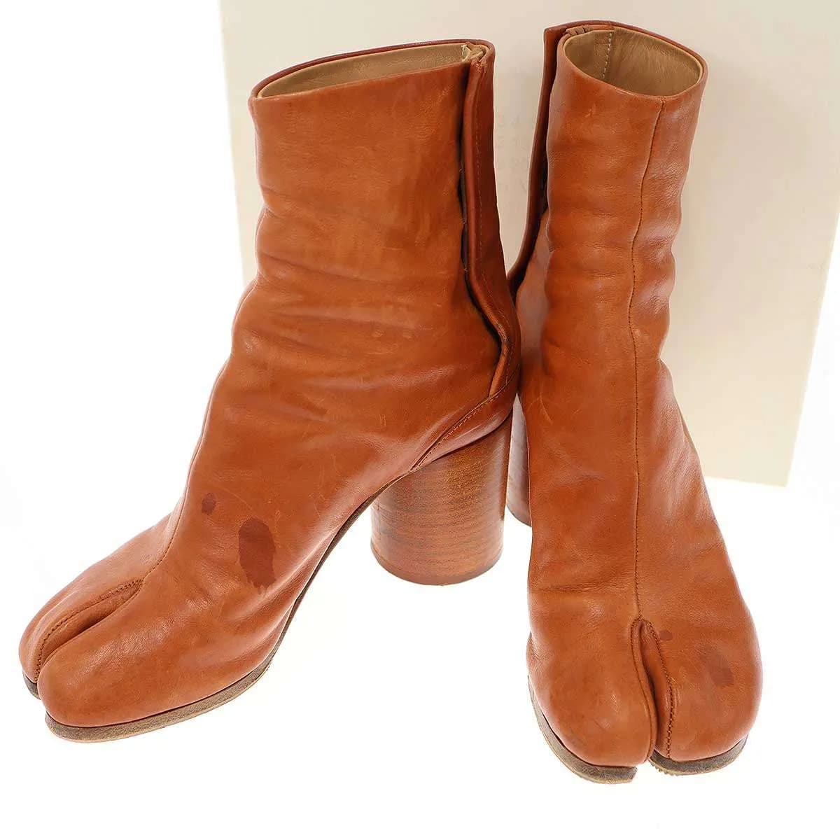 Maison Margiela メゾン マルジェラ 19SS TABI 足袋 レザーアンクルヒールブーツ
