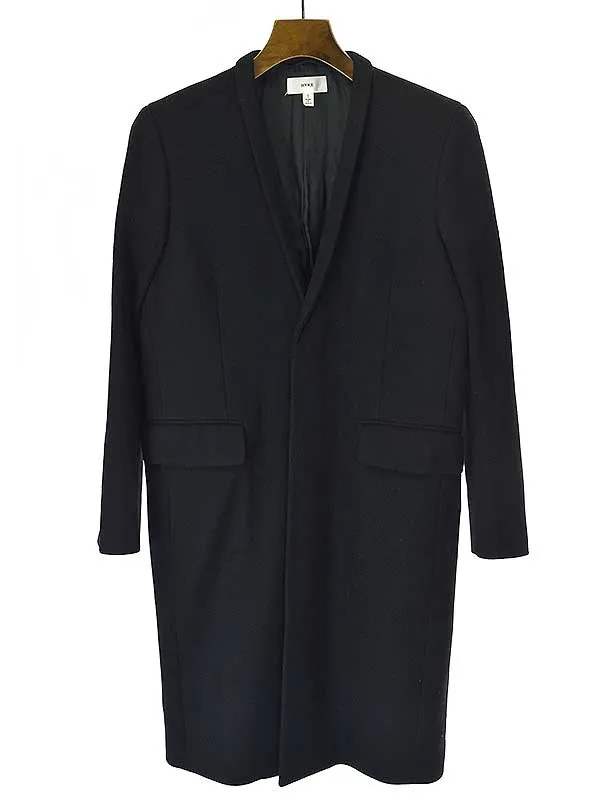 HYKE ハイク 14AW WOOL FLANNEL LONG JACKET ウールフランネルロングジャケット