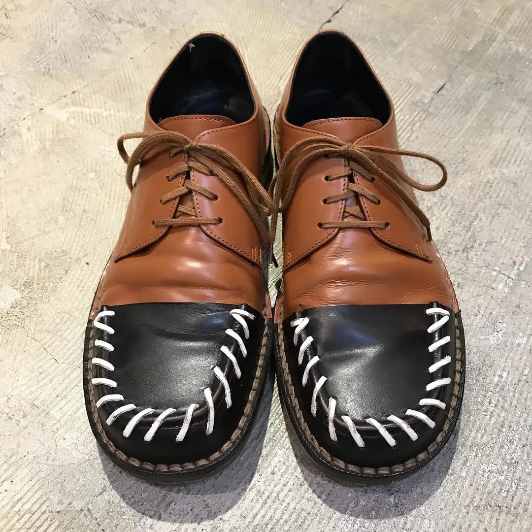 MARNI MARNI 18SS キャップトゥバイカラーダービーシューズ