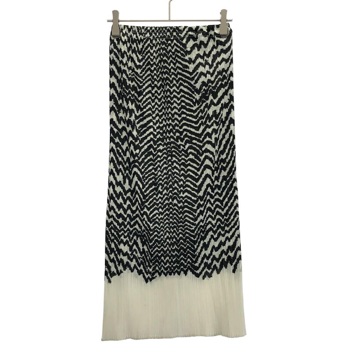 ISSEY MIYAKE プリーツプリーズ イッセイミヤケ ゼブラボーダープリーツスカート PP83-JG413