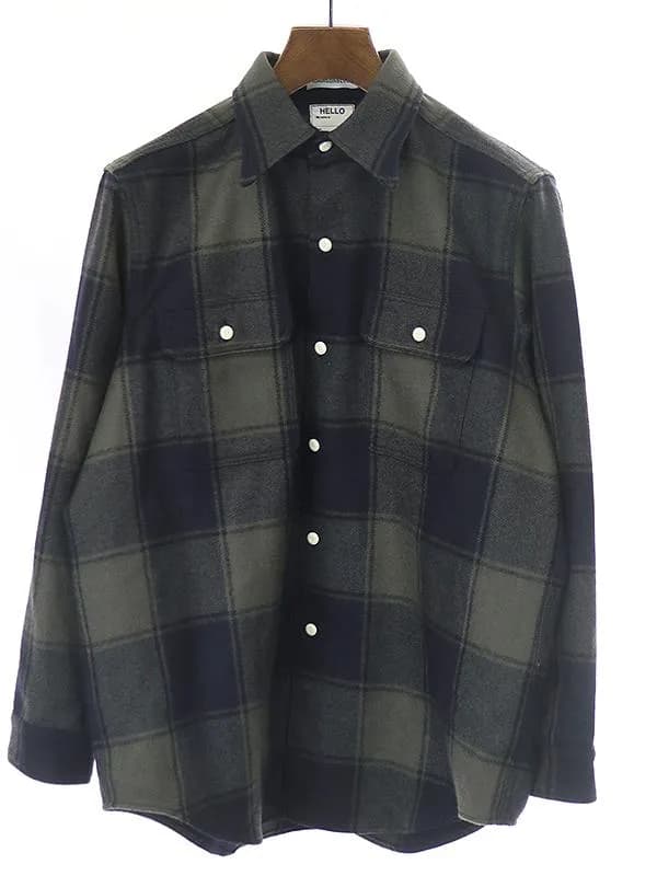 MADISON BLUE マディソンブルー 20AW HAMPTON SH CHECK チェック柄ウールハンプトンシャツ