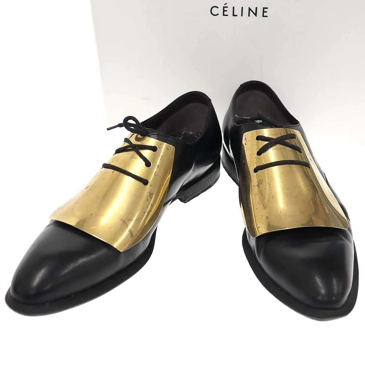 CELINE セリーヌ フィービーファイロ 13AW プレートレースアップシューズ
