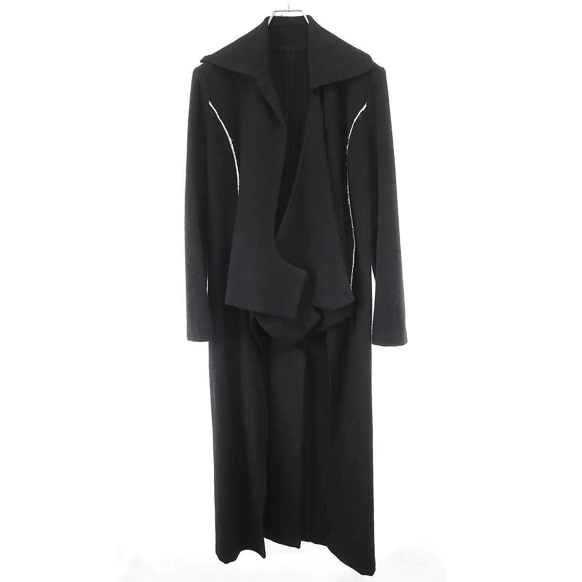 Yohji Yamamoto ヨウジヤマモト ファム 2004AW ラップデザインロングコート FJ-C11-109