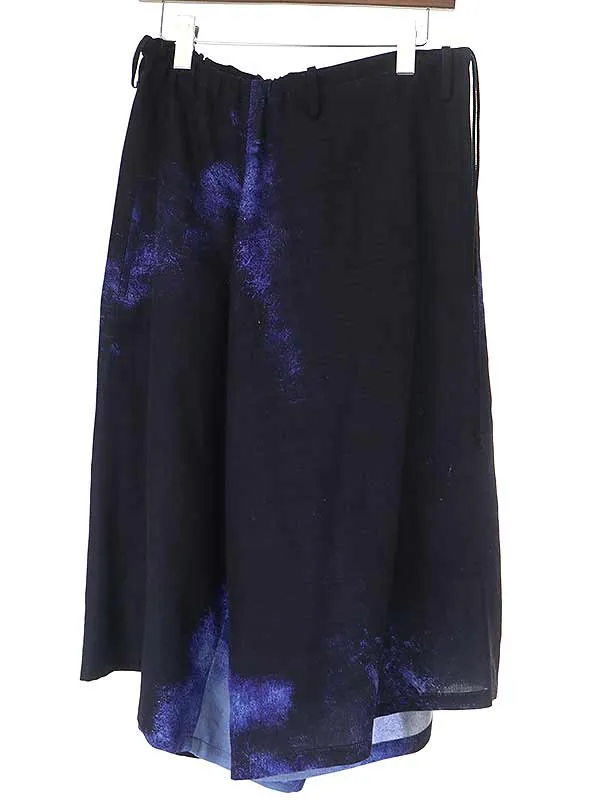 Y's ワイズ 17AW ウールグラフィックワイドパンツ