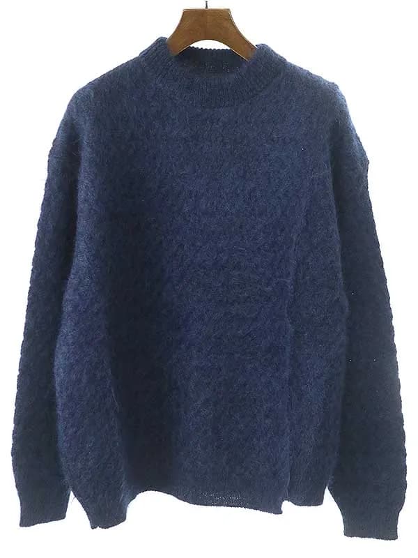 UNUSED アンユーズド 22AW MOHAIR CREWNECK SWEATER モヘヤクルーネックニットセーター US2270
