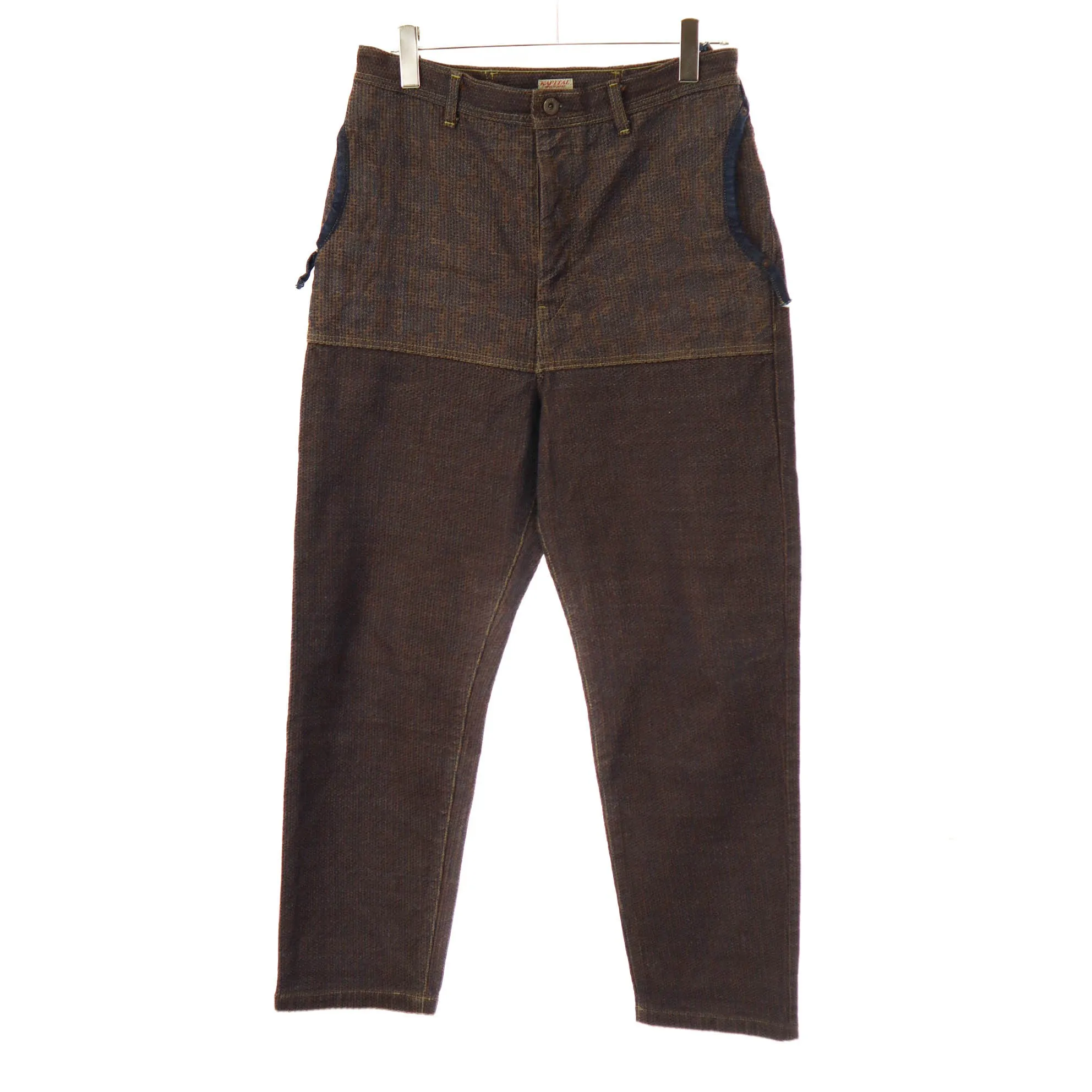 KAPITAL キャピタル Century Denim 5P MONKEY CISCO-Kakishibu センチュリー5Pモンキーレースアップ道着デニムパンツ