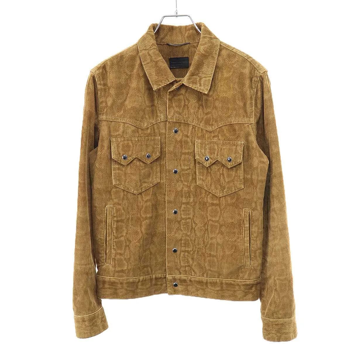 SAINT LAURENT サンローラン パリ 16AW スネークプリント コーデュロイジャケット