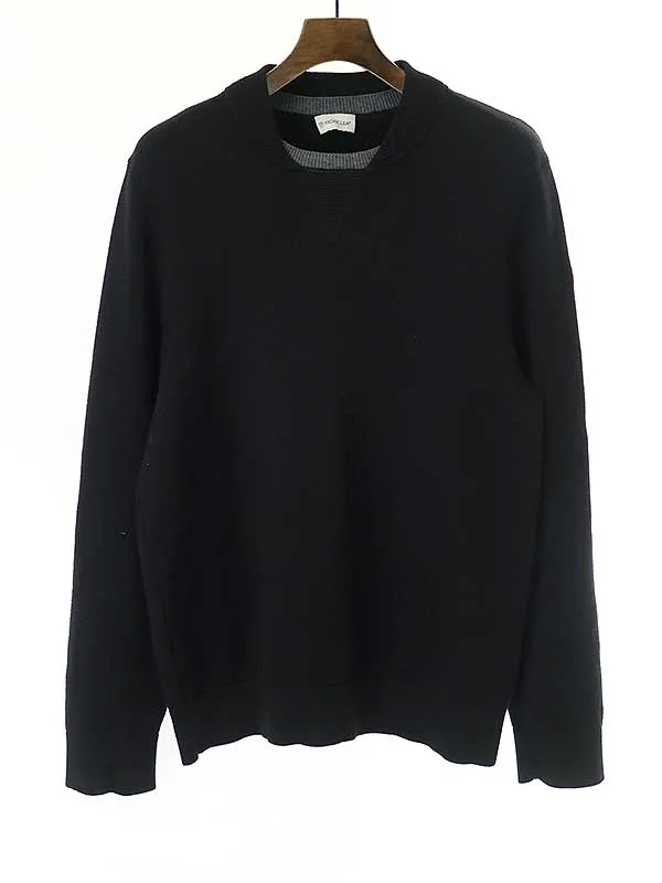 MONCLER モンクレール MAGLIONE TRICOT GIROCOLLO コットンウールニットセーター