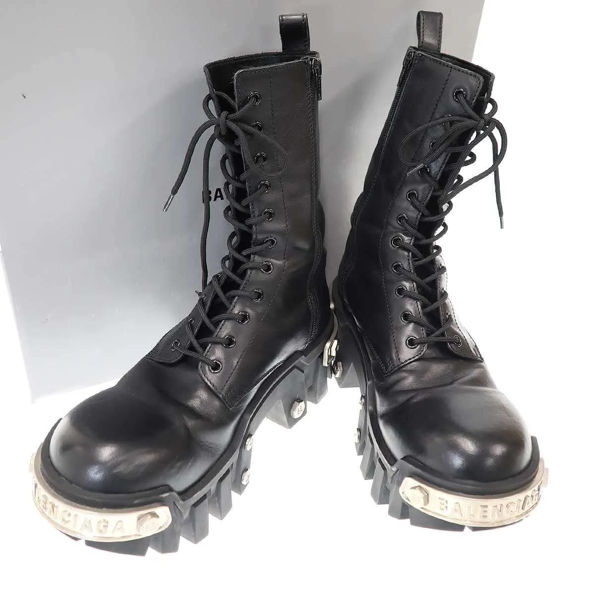 BALENCIAGA バレンシアガ BULLDOZER LACEUP サイドジップブーツ