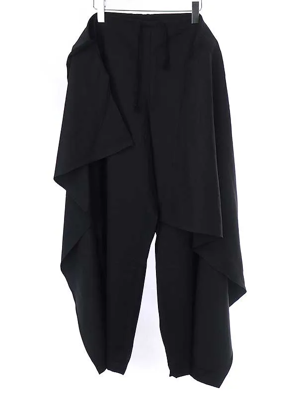 Yohji Yamamoto ヨウジヤマモト プールオム 04SS ウールギャバジンレイヤードパンツ