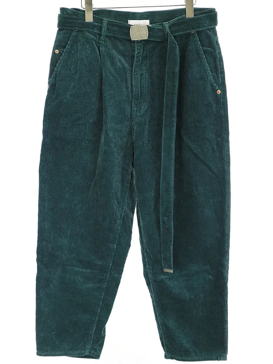 doublet ダブレット CORDUROY WIDE TROUSER ベルト付きコーデュロイパンツ