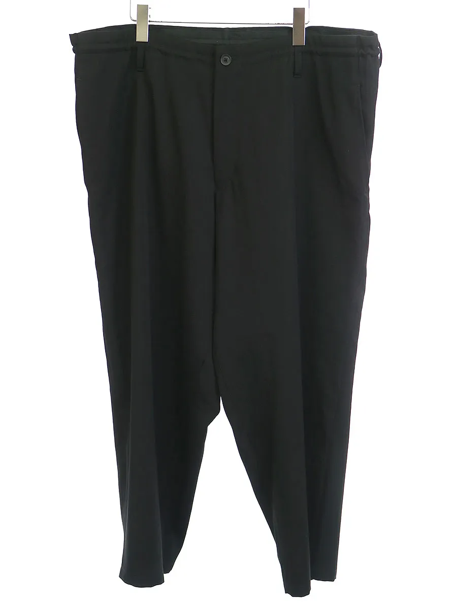 Yohji Yamamoto ヨウジヤマモトプールオム 20AW ウールギャバジンイージーパンツ