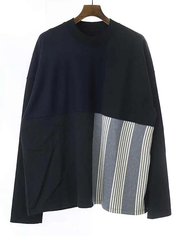 JIL SANDER ジルサンダー 19AW パッチワークプルオーバースウェットトレーナー
