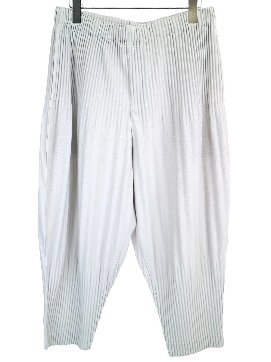 ISSEY MIYAKE オム プリッセ イッセイ ミヤケ BASICS プリーツクロップドパンツ