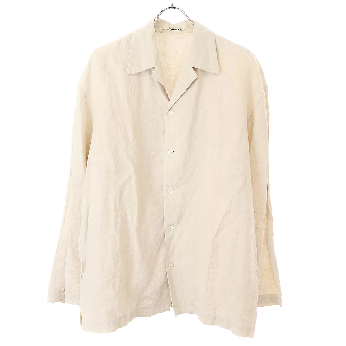 AURALEE オーラリー 18SS LINEN GABARDINE OVER SHIRTS リネンシャツ