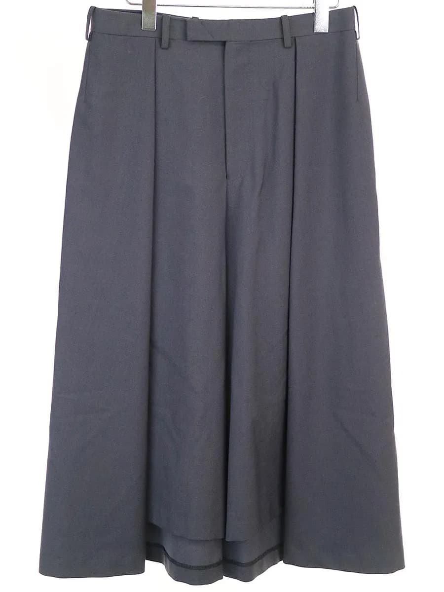 LAD MUSICIAN ラッドミュージシャン 20SS ウールギャバジンワイドクロップドパンツ