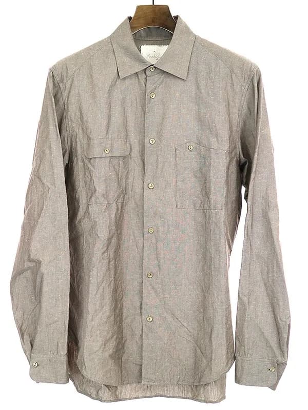 Araki Yuu アラキユウ Utility Shirts リネンコットンシャツ