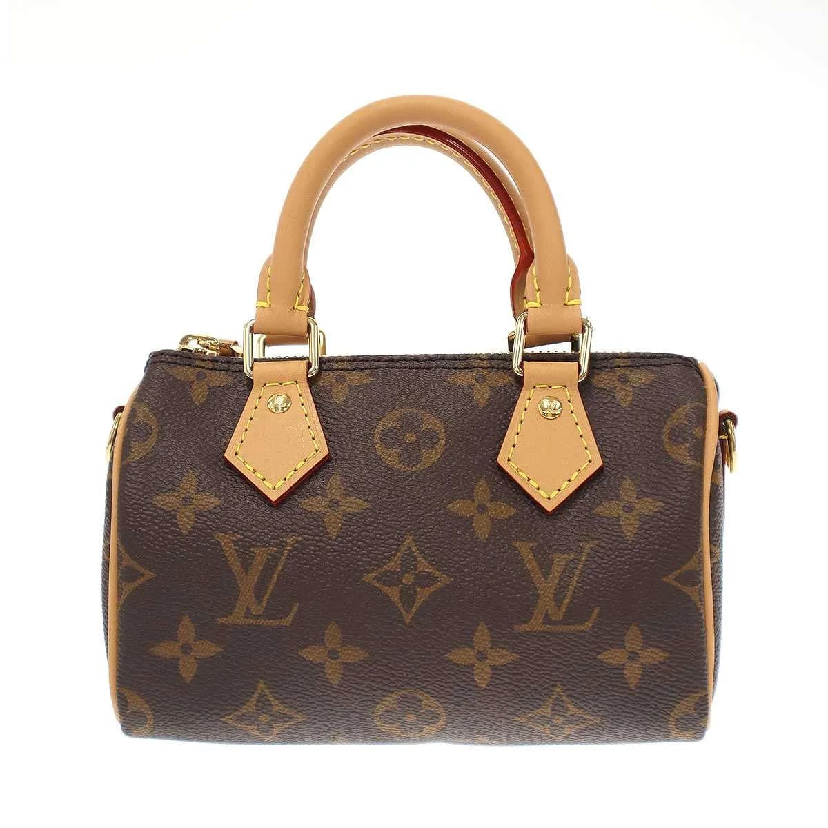 LOUIS VUITTON ルイヴィトン Monogram Nano Speedy 2way Hand Shoulder Bag ナノスピーディショルダーバッグ
