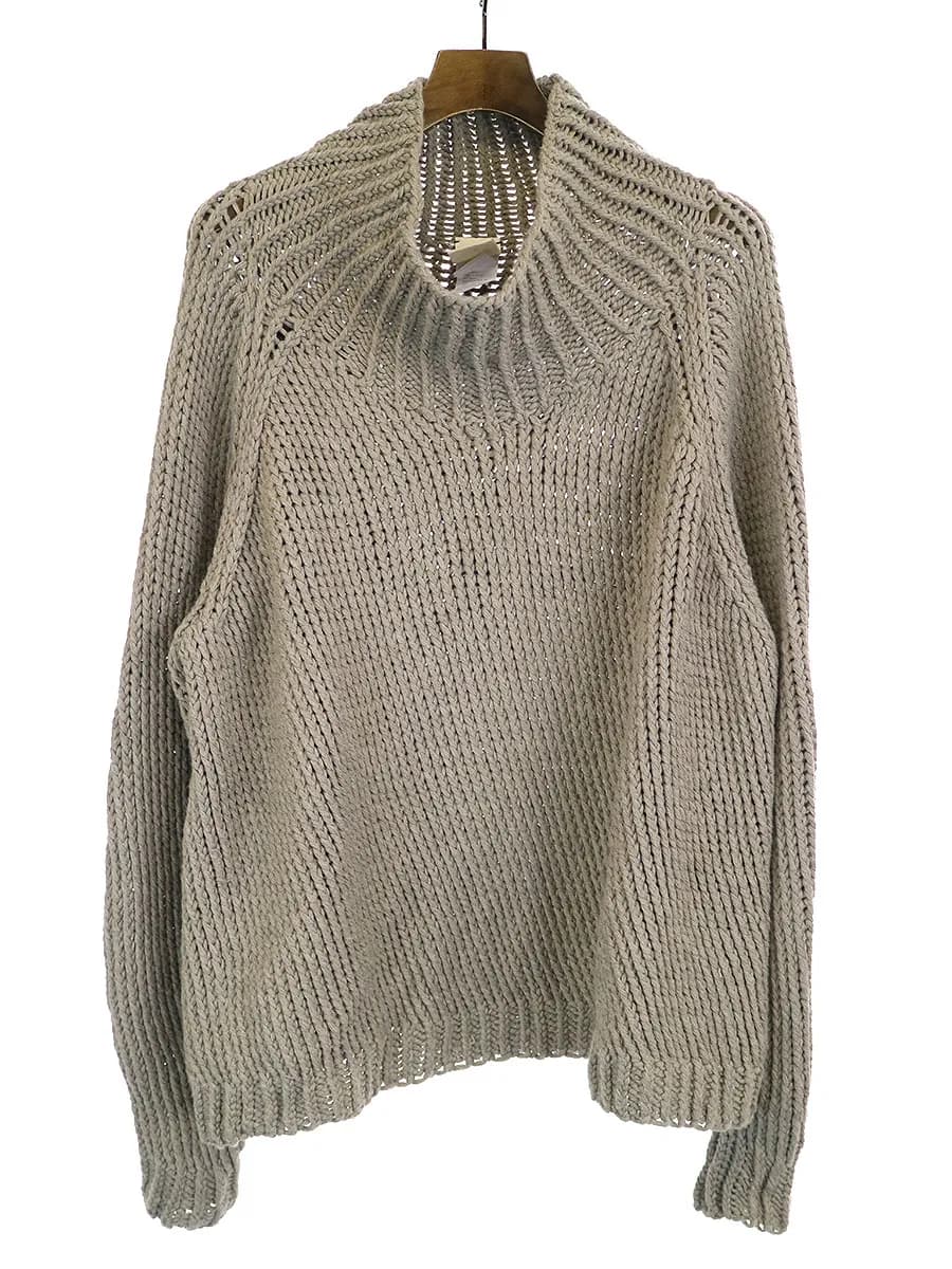 JAN-JAN VAN ESSCHE ヤンヤンヴァンエシュ CHUNKY HANDKNIT TURTLE NECK SWEATER ハイネックニットセーター