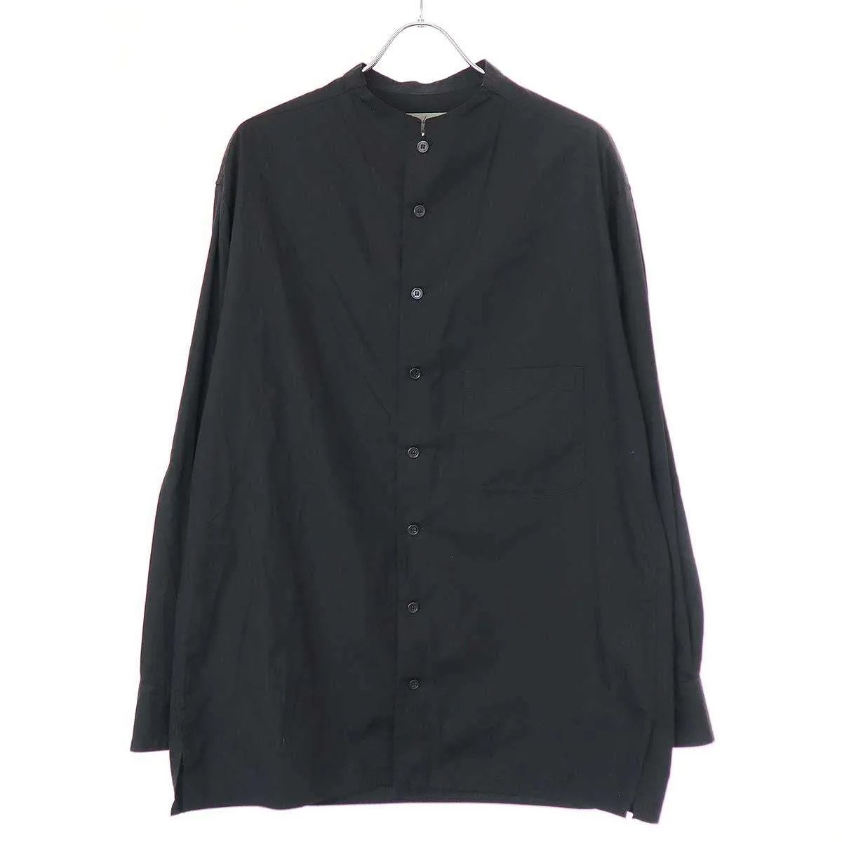 Yohji Yamamoto ヨウジヤマモト プールオム 19SS コットンブロードバンドカラーシャツ