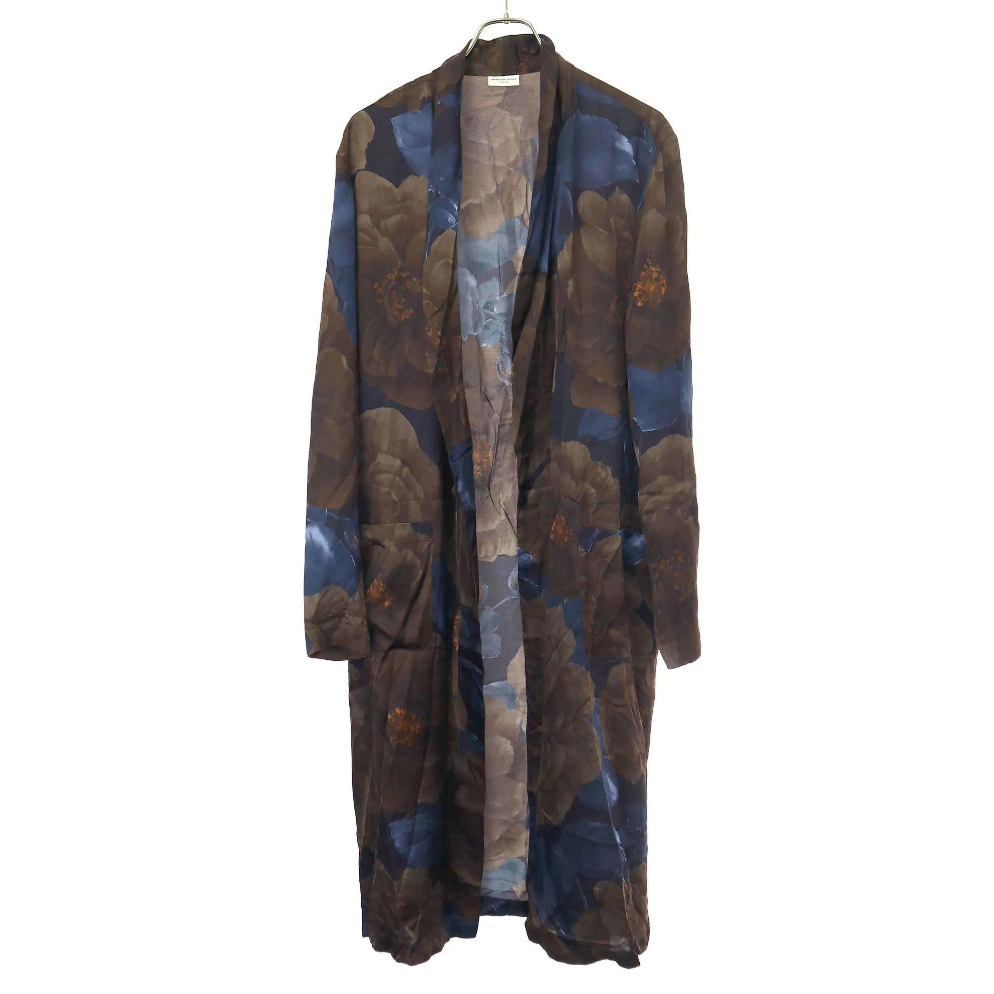 DRIES VAN NOTEN ドリスヴァンノッテン 20SS Flower Print Gown Coat フラワープリントレーヨンガウンコート