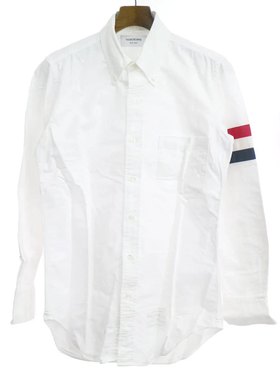 THOM BROWNE トムブラウン 14AW トリコテープラインオックスフォードシャツ