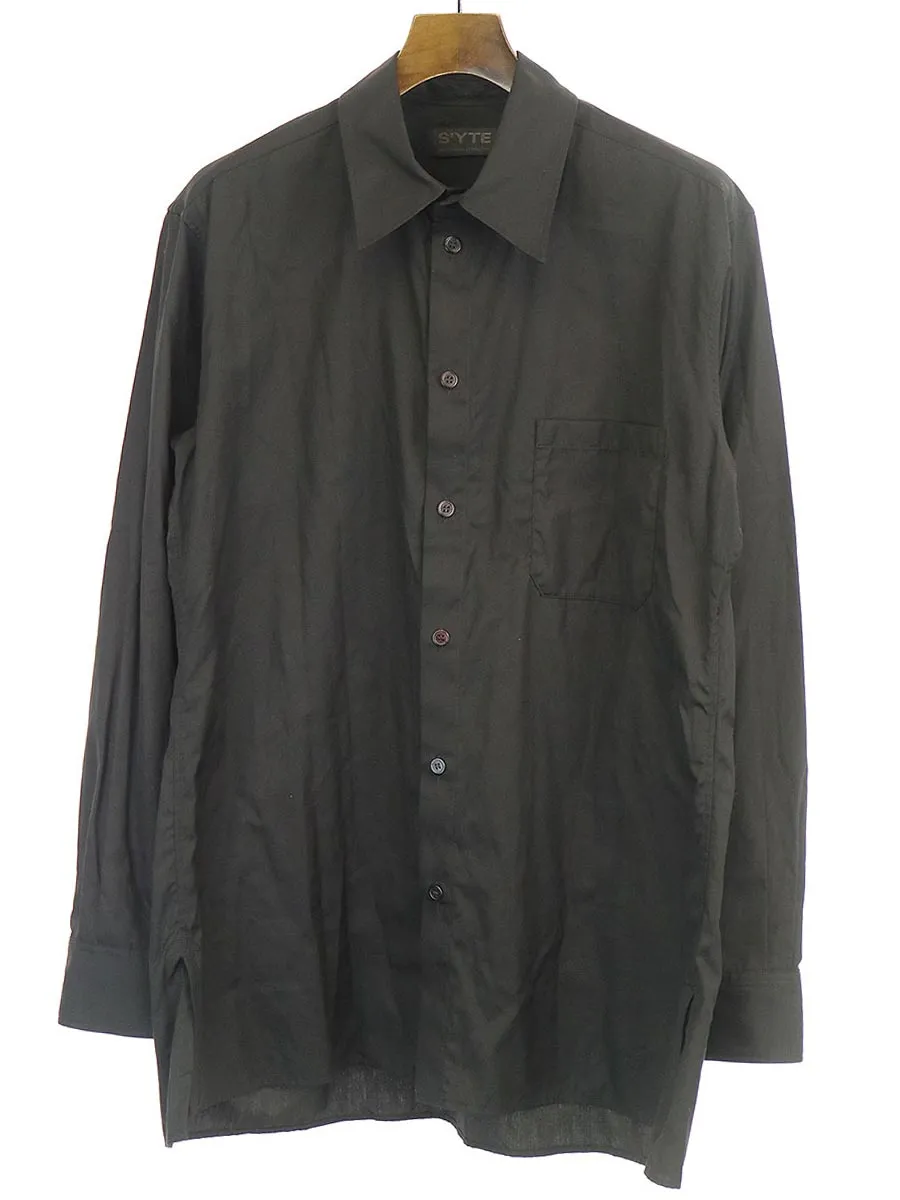 Yohji Yamamoto サイト 18AW ブロードレギュラーカラーシャツ