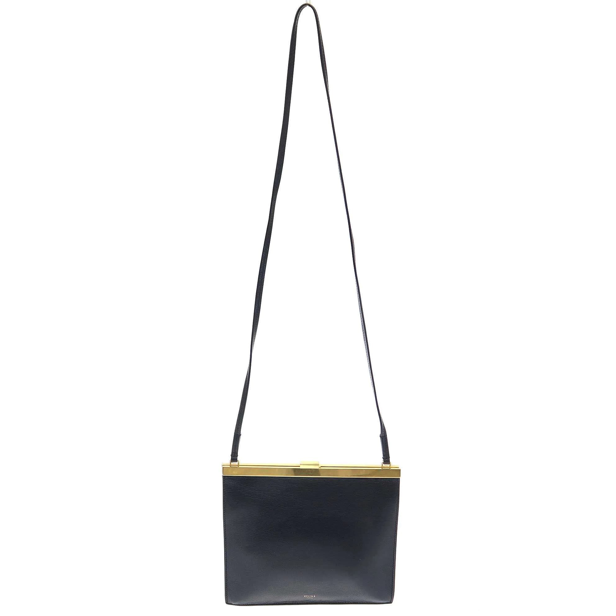 CELINE セリーヌ バイ フィービーファイロ クラスプミニ レザーショルダーバッグ 181053A1
