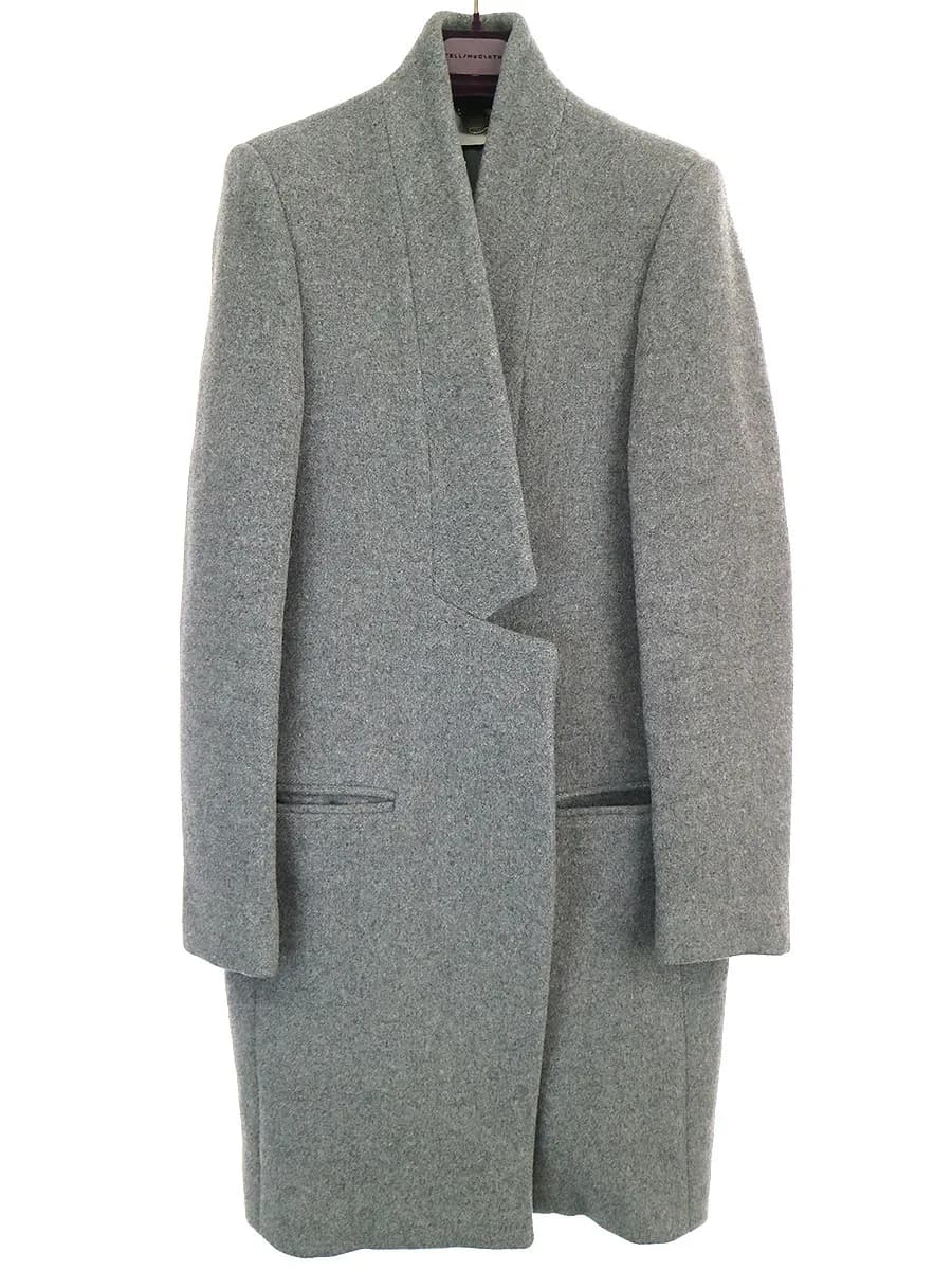 Stella McCartney ステラマッカートニー カシミヤ混メルトンウールチェスターコート