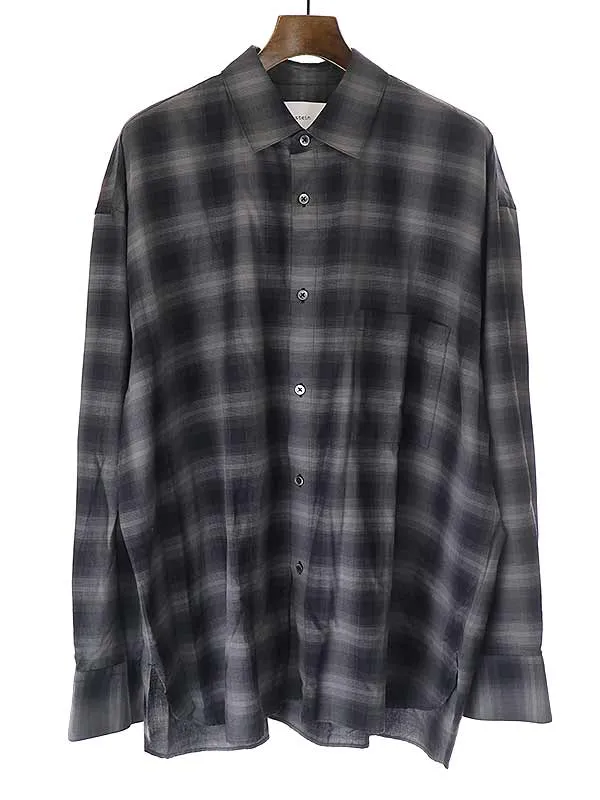 stein シュタイン 22SS OVERSIZED DOWN PAT SHIRT オーバーサイズチェックシャツ