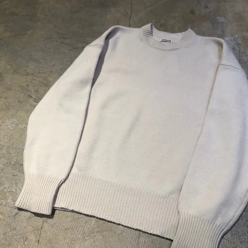 AURALEE AURALEE 17AW FELT WOOL YARN KNIT P/O