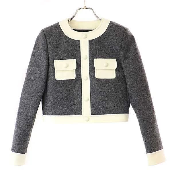 CELINE セリーヌ 24AW Bromptpn Jacket&Trapeze Mini Skirt ブロンプトンジャケット ウール トラペーズ ミニスカート セットアップ 2V35W811R.09GM/2J776811R.09GM
