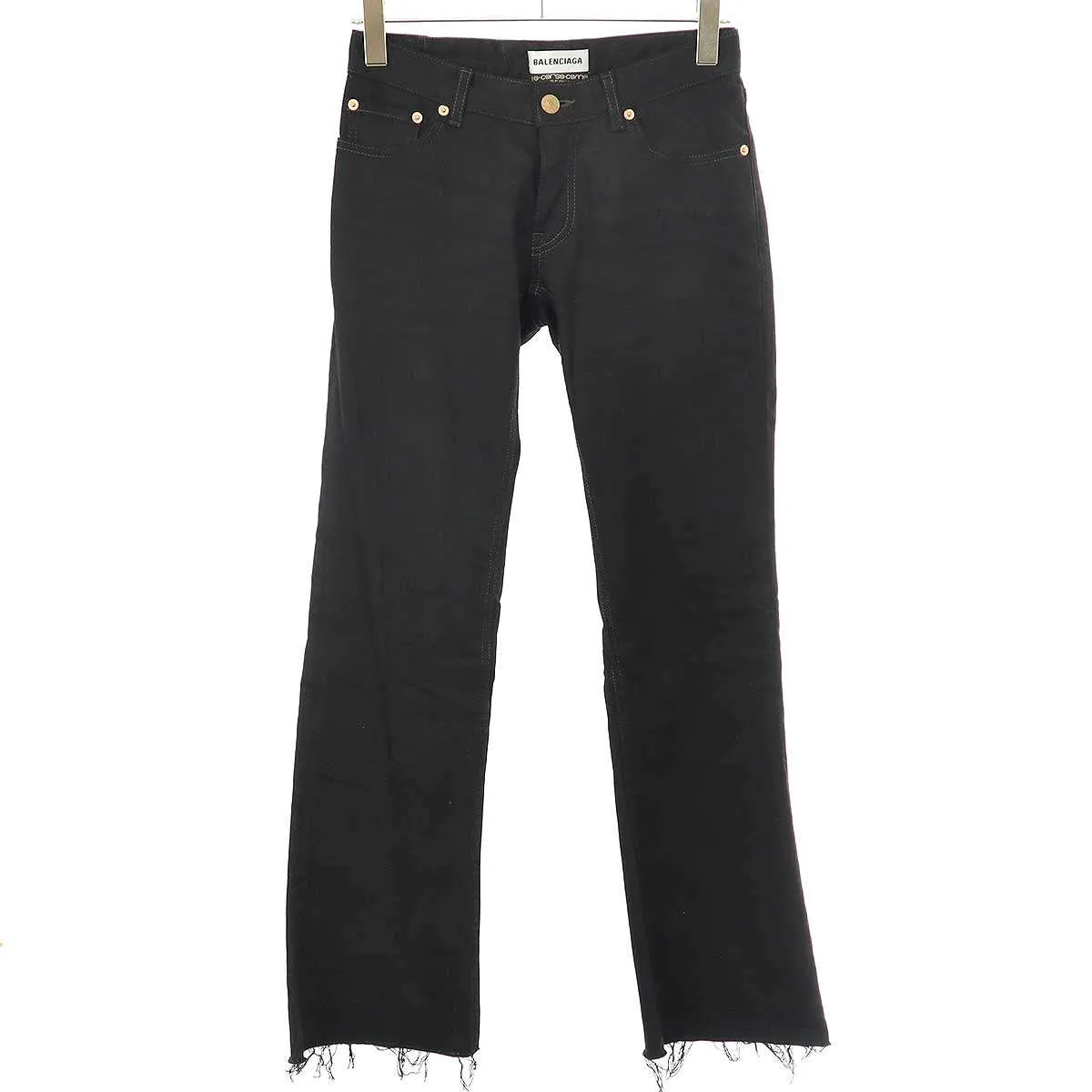 BALENCIAGA バレンシアガ 21SS カットオフダメージデニムパンツ 657647 TJW63