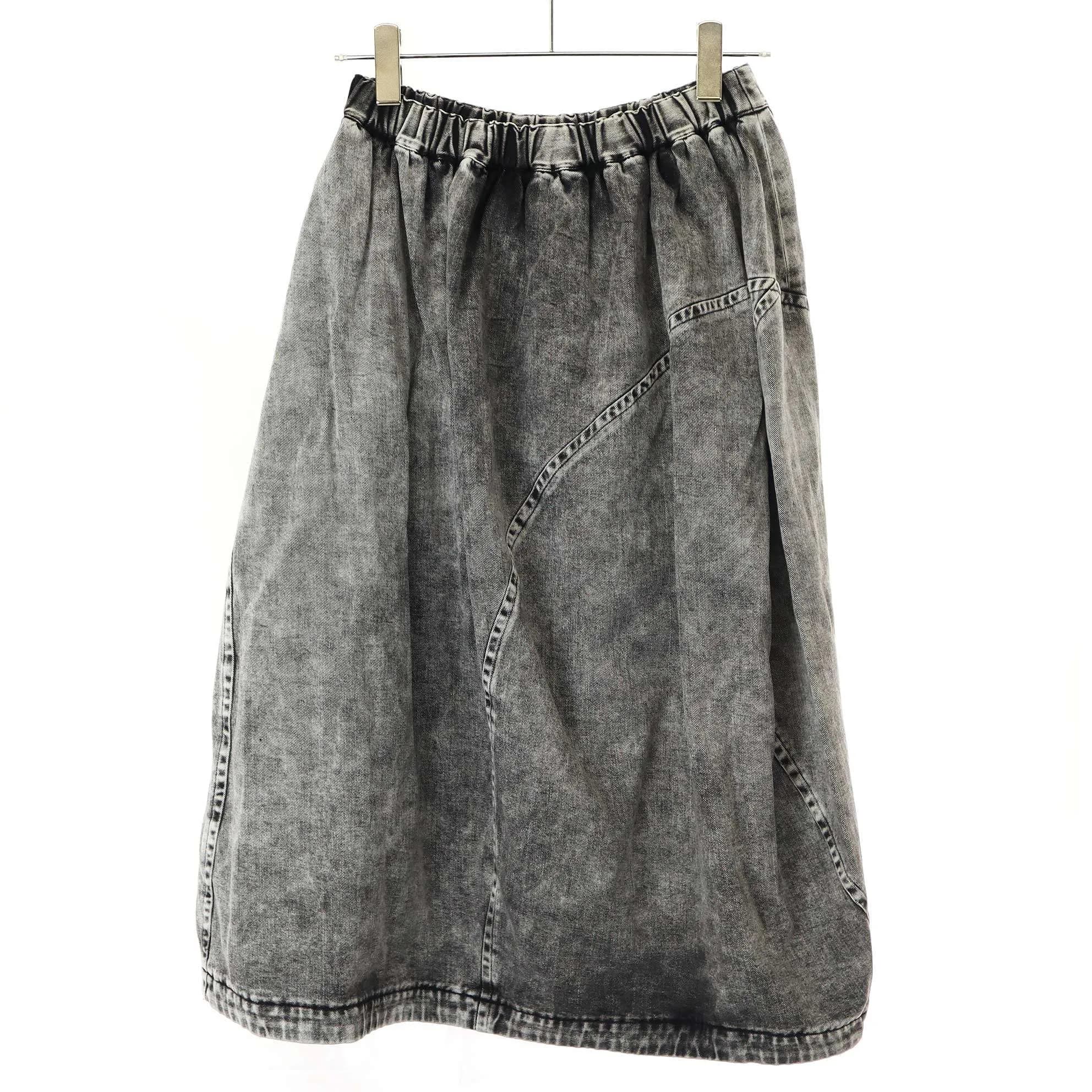 COMME des GARCONS ブラック コムデギャルソン 20SS ケミカルウォッシュデニムスカート