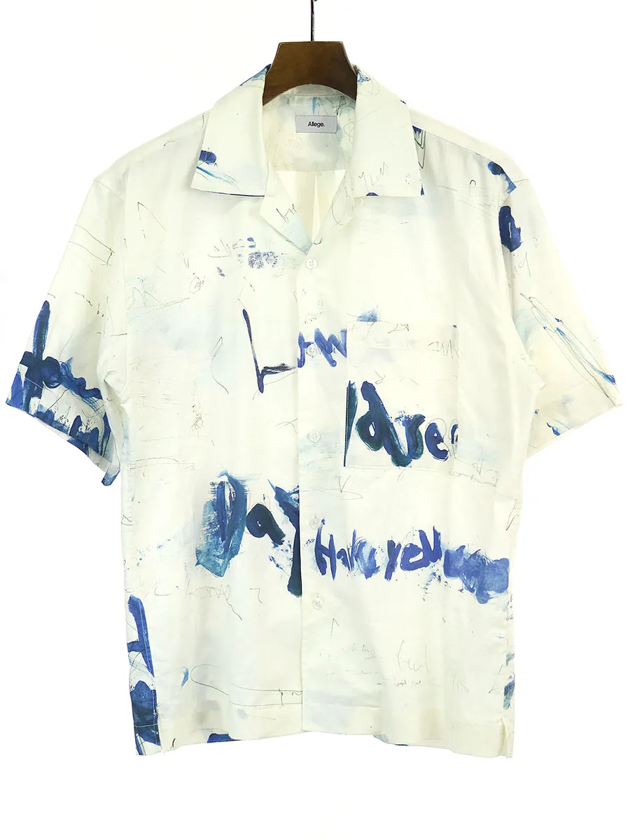 Allege アレッジ 20SS Painting SS Shirt ペイント半袖シャツ