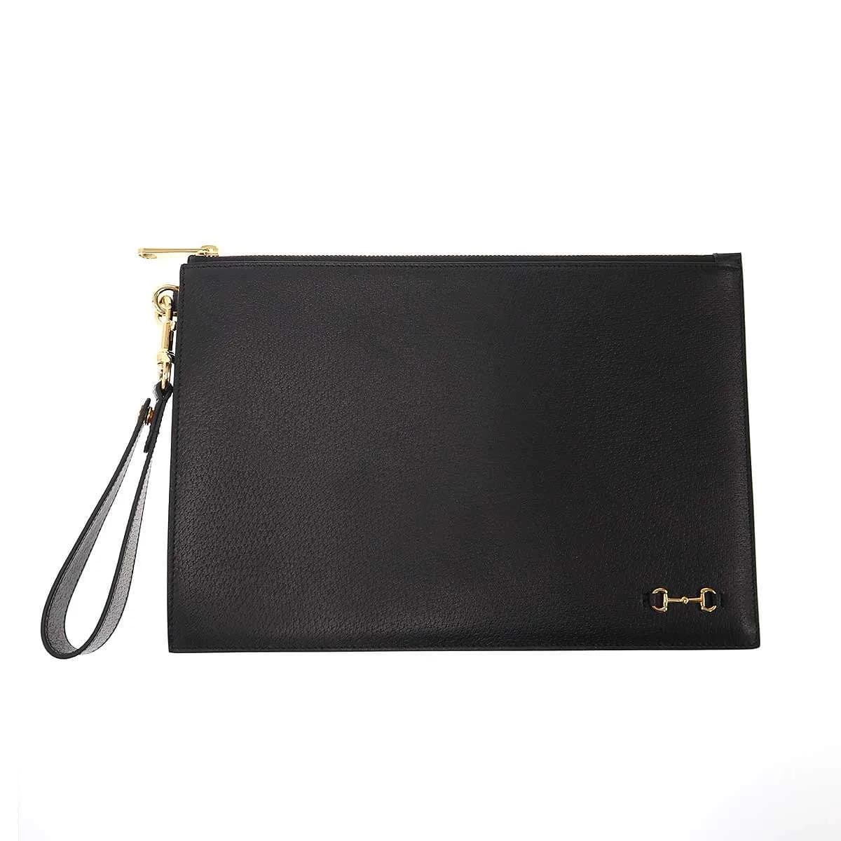 GUCCI グッチ ホースビット レザークラッチバッグ 700524
