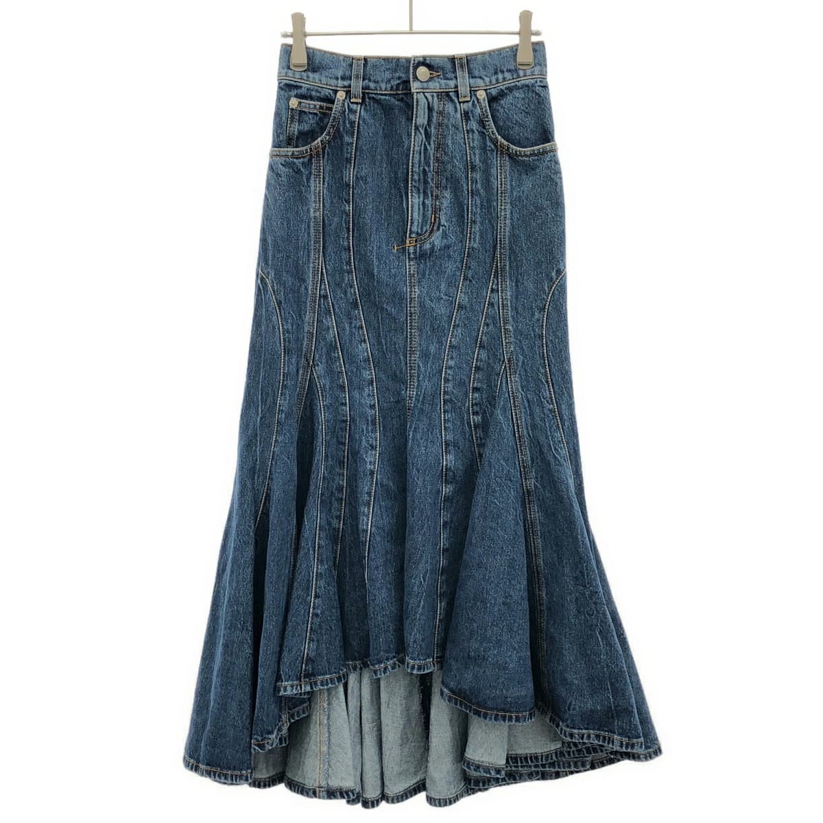ALEXANDER McQUEEN アレキサンダーマックイーン マーメイドデニムスカート 687394