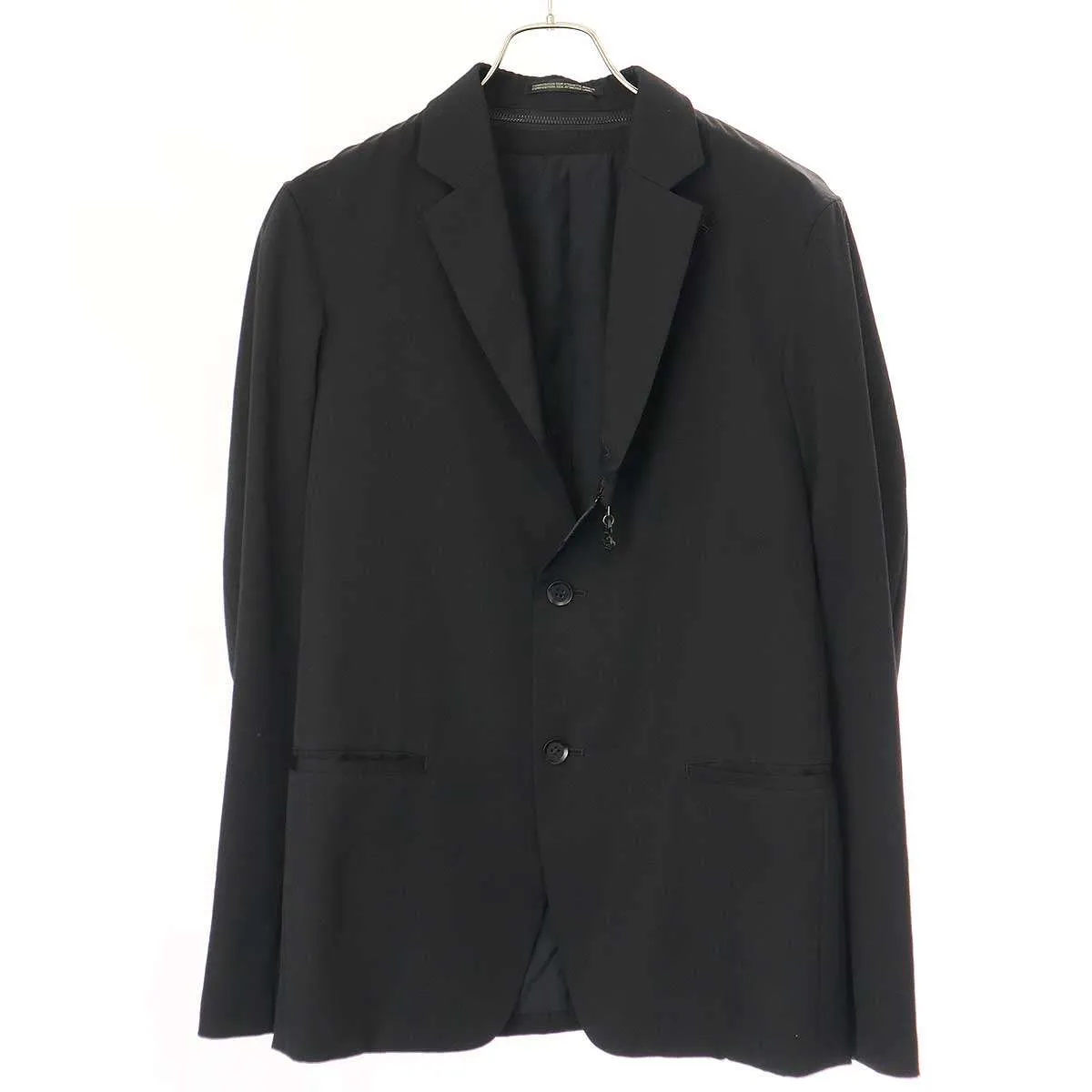 Yohji Yamamoto ヨウジヤマモト プールオム 14AW アンカージップウールギャバジンテーラードジャケット HF-J14-100