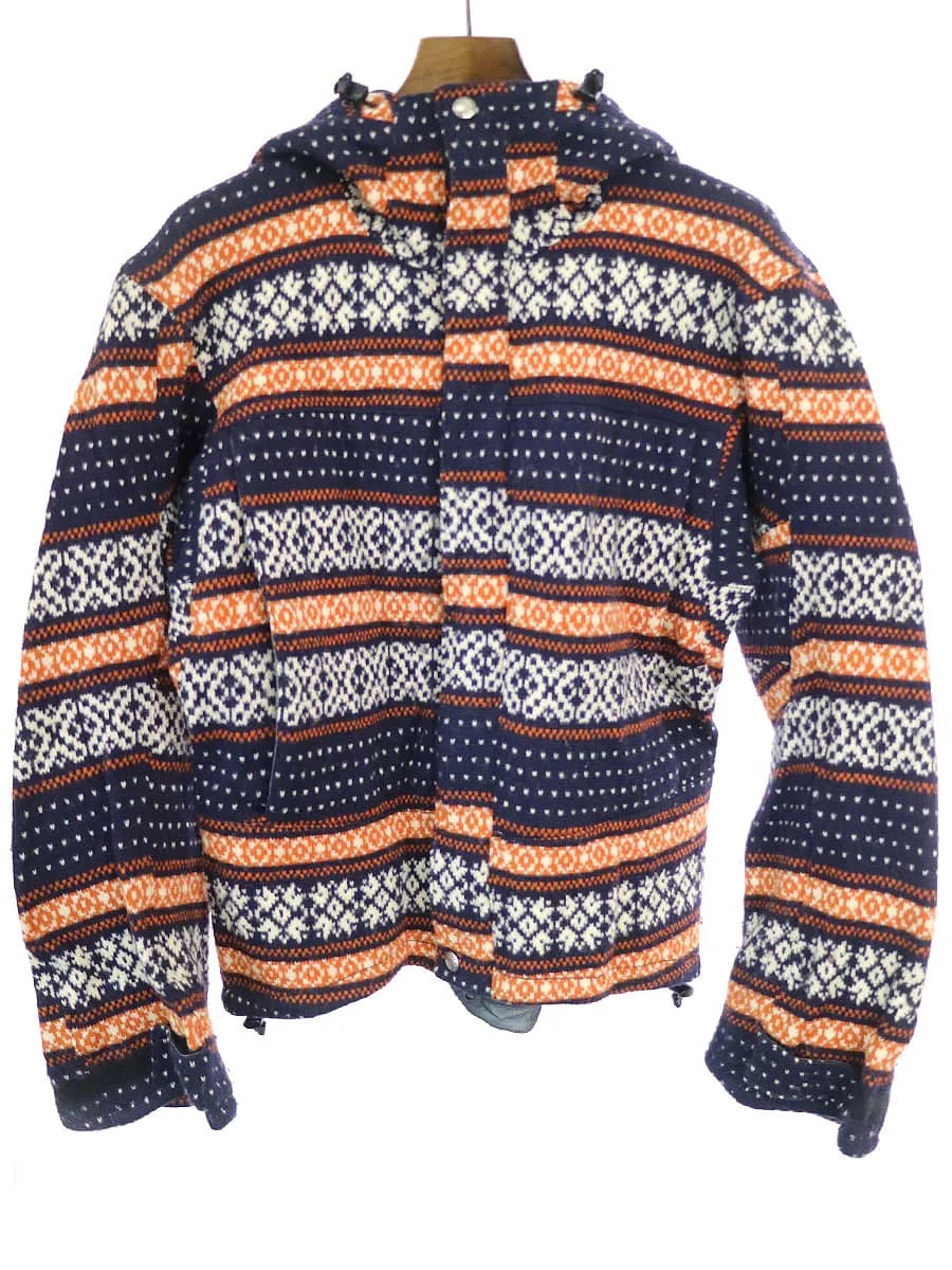 JUNYA WATANABE ジュンヤワタナベ コムデギャルソン マン 05AWノルディックボーダーウインドストッパーマウンテンパーカー