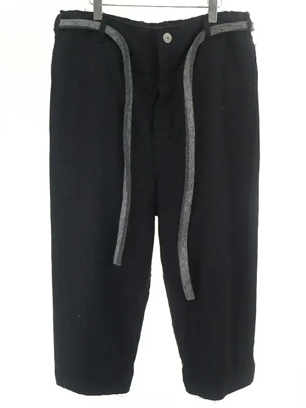 Toogood トゥーグッド THE SCULPTOR TROUSER ロープベルト付きワイドストレートフェルトパンツ