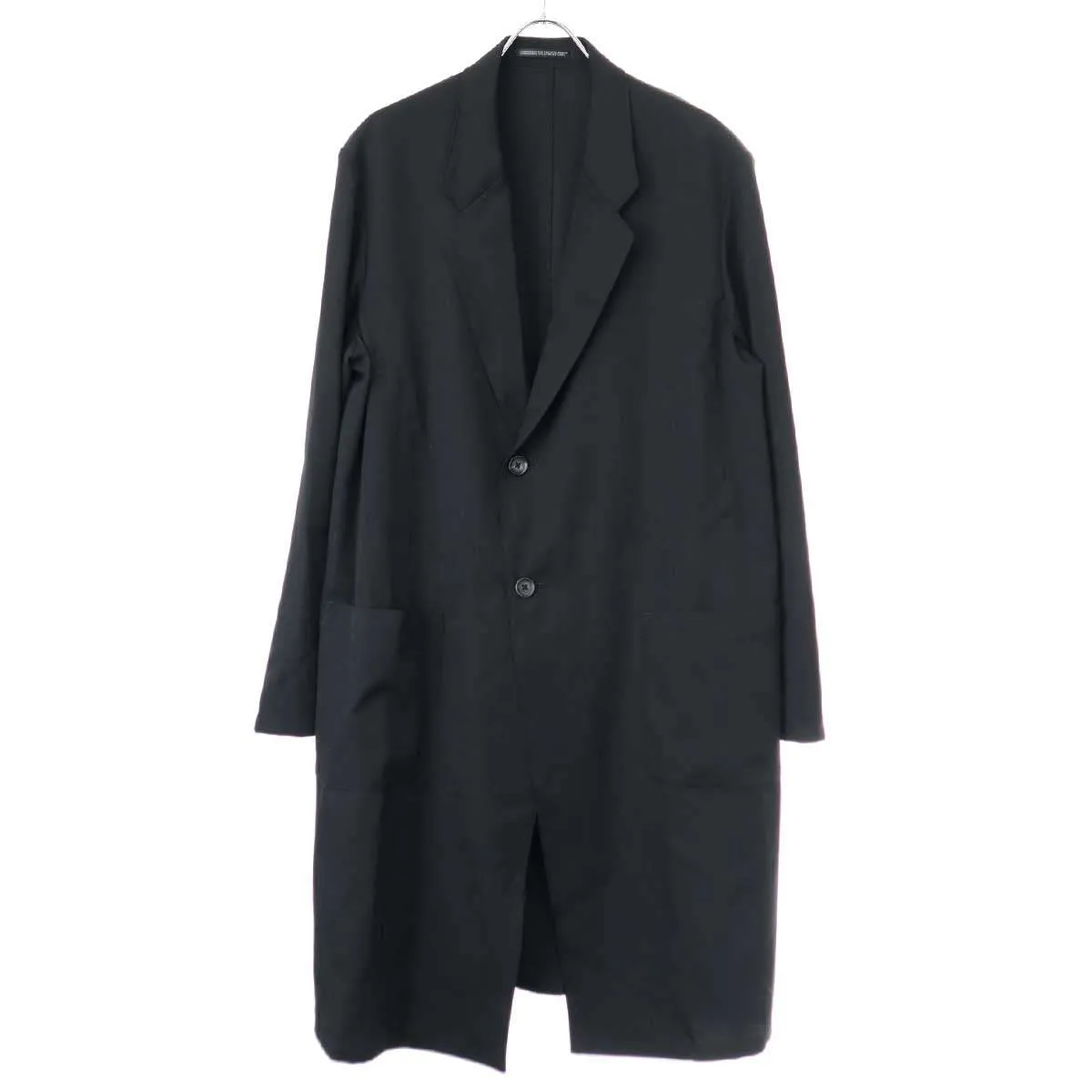 Yohji Yamamoto ヨウジヤマモト プールオム 24SS GABARDINE N-SINGLE LAYER W LONG JKT ウールギャバジンロングジャケット HS-J04-100