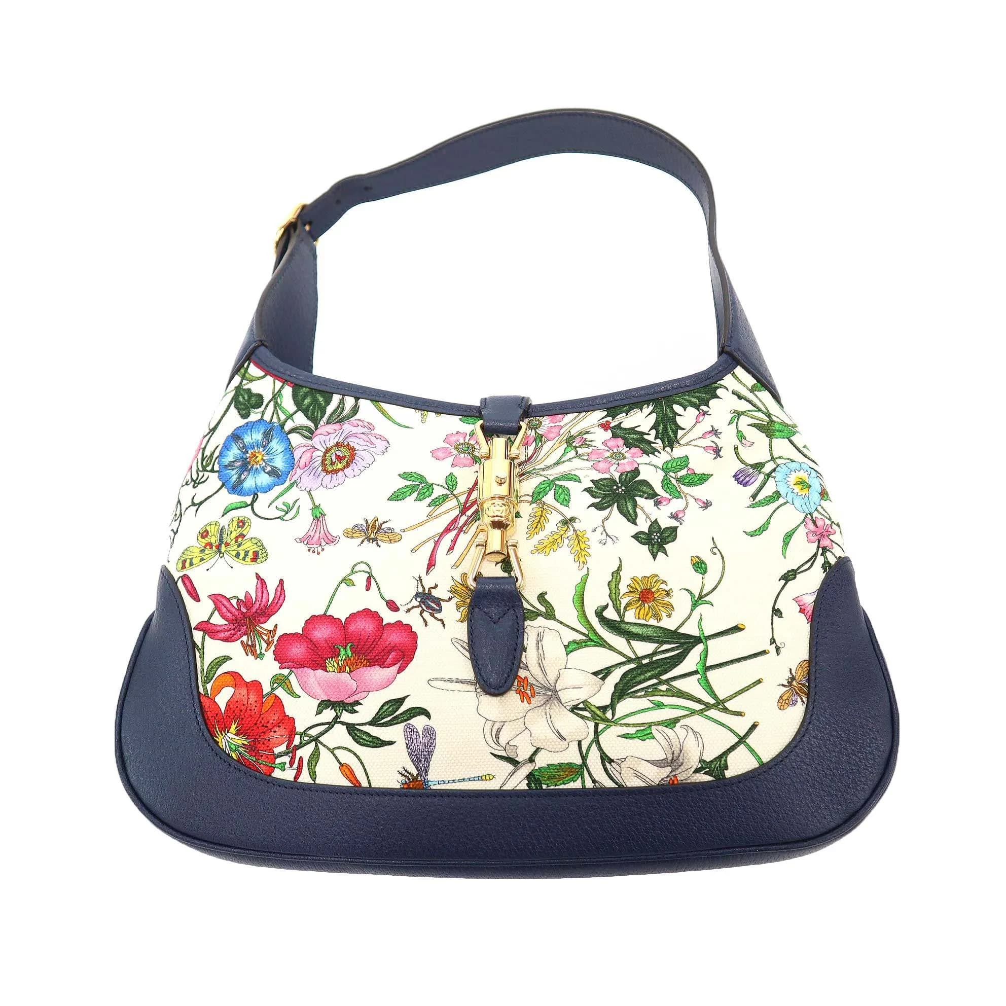 GUCCI グッチ Jackie Flora Medium Bag ジャッキー フローラ ホーボーバッグ 550152