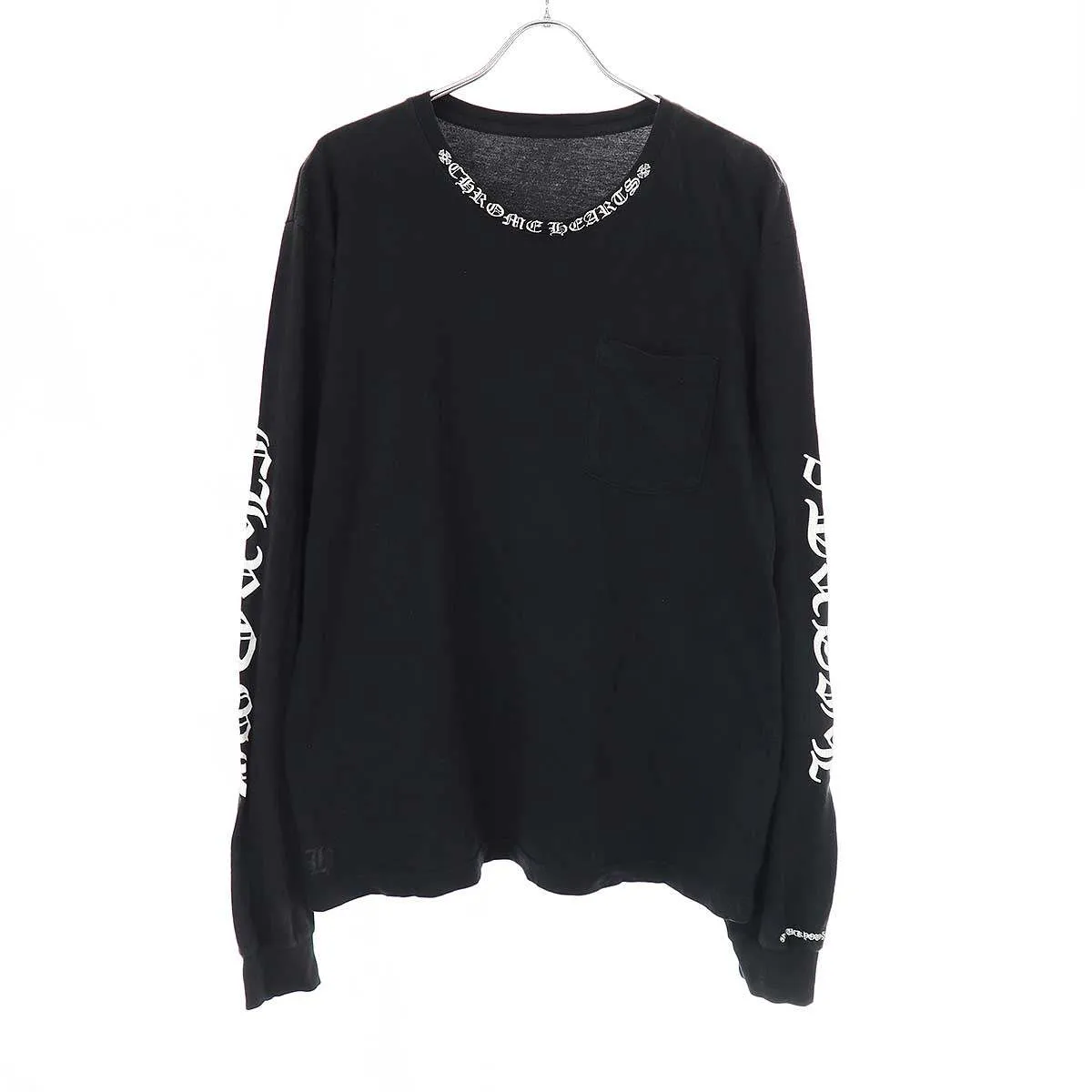 CHROME HEARTS クロムハーツ Neck Logo L/S Tee アームネックロゴロングスリーブカットソー