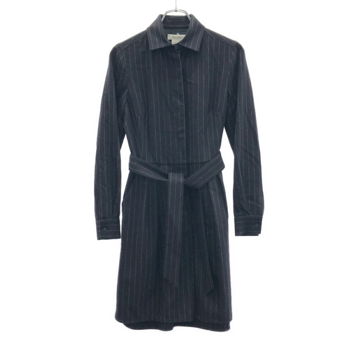 MAXMARA マックスマーラ ストライプシャツワンピース 122612036
