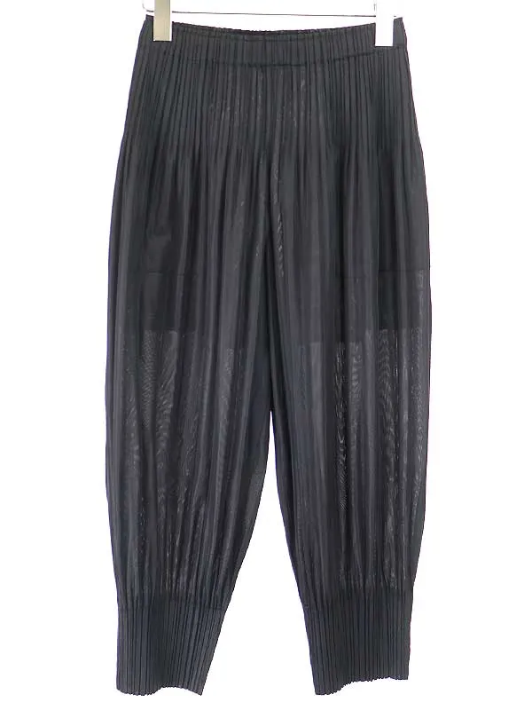 ISSEY MIYAKE プリーツプリーズ イッセイミヤケ FLUFFY BASICS プリーツテーパードパンツ