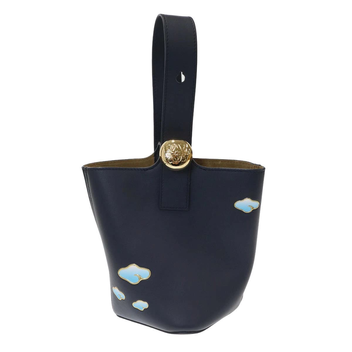 LOEWE ロエベ 25SS ペブルバケット レザーショルダーバッグ